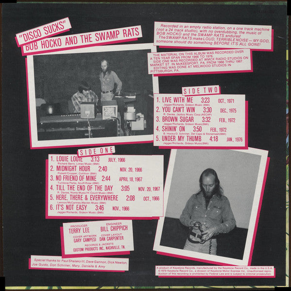 The Swamp Rats : Disco Sucks (LP, Comp, Red)