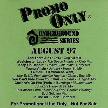 Various : Promo Only Underground Series: August 97 (CD, Comp, Promo)