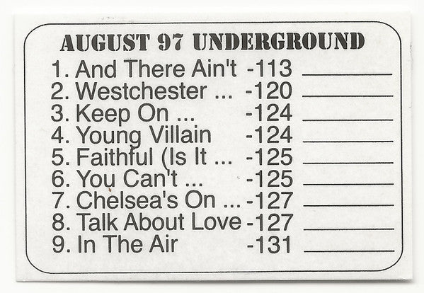 Various : Promo Only Underground Series: August 97 (CD, Comp, Promo)