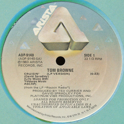 Tom Browne : Crusin' (12", Promo)
