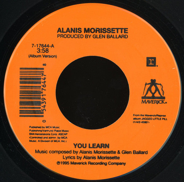 Alanis Morissette : You Learn (7", Single, Ora)