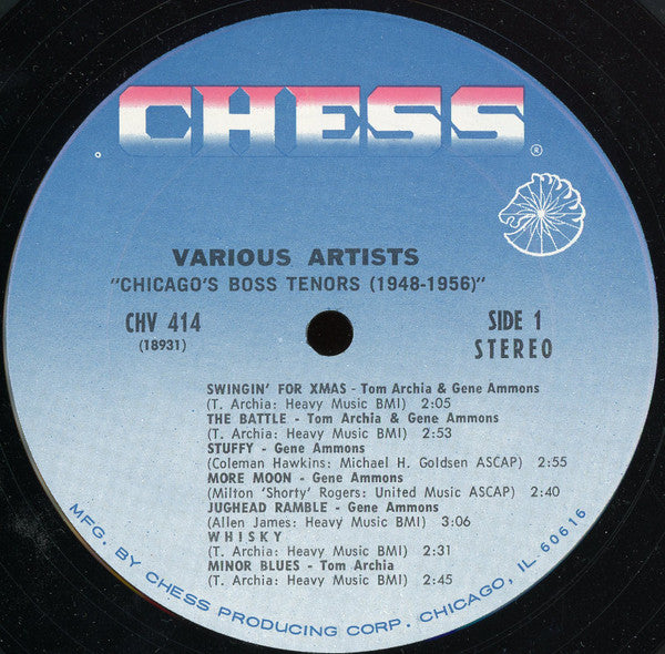 Various : Chicago's Boss Tenors (LP, Comp)