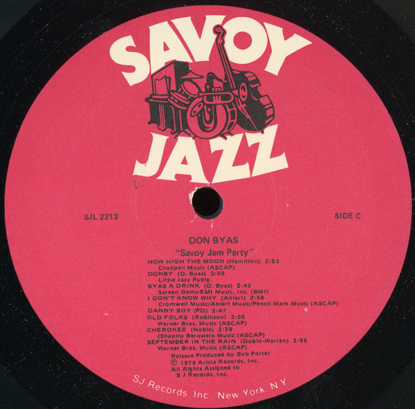 Don Byas : Savoy Jam Party (2xLP, Comp)