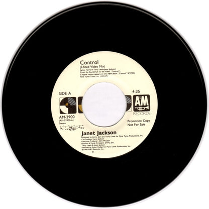Janet Jackson : Control (7", Promo)