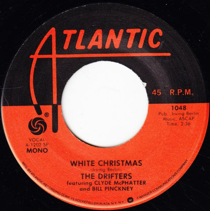 The Drifters Featuring Clyde McPhatter And Bill Pinkney : White Christmas (7", RE, 75 )