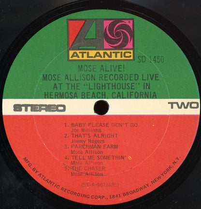Mose Allison : Mose Alive! (LP, Album, RE, RI)