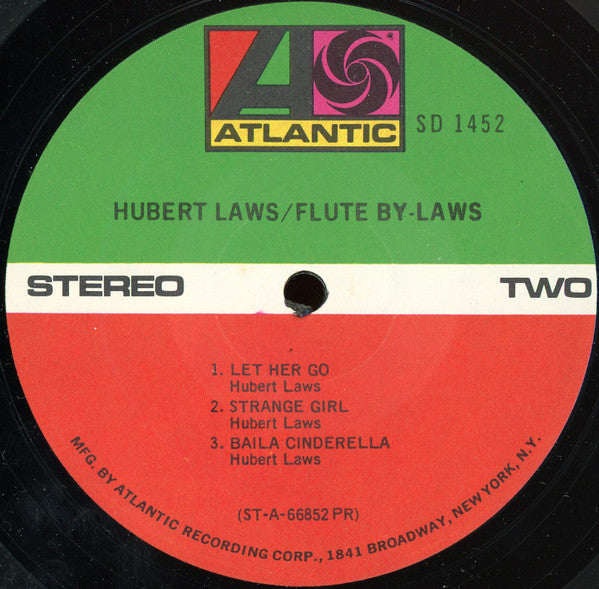 Hubert Laws : Flute By-Laws (LP, Album, RP, PR )