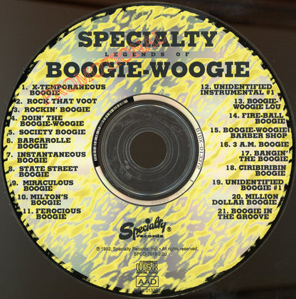 Various : Specialty Legends Of Boogie-Woogie (CD, Comp, Promo, RM)