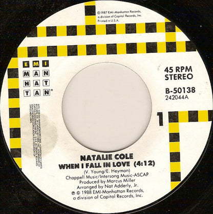 Natalie Cole : When I Fall In Love (7")