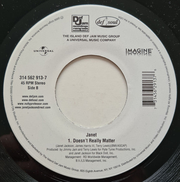 Janet Jackson : Doesn't Really Matter (7")