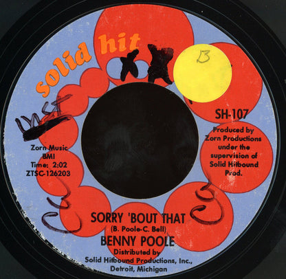 Benny Poole : Pearl, Baby Pearl (Latin Boo-Ga-Loo) (7", Styrene, Ter)