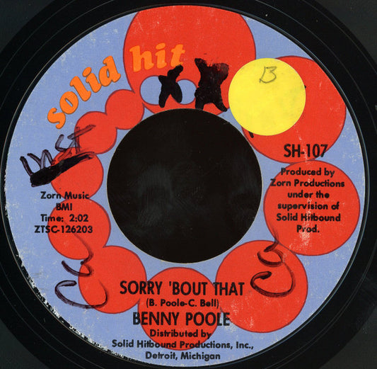 Benny Poole : Pearl, Baby Pearl (Latin Boo-Ga-Loo) (7", Styrene, Ter)
