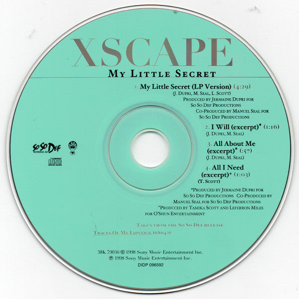 Xscape : My Little Secret (CD, Single)
