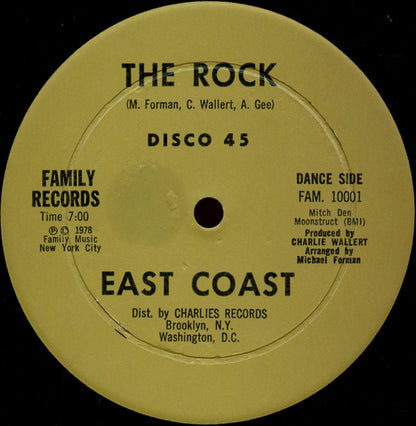 East Coast : The Rock (12", Single)