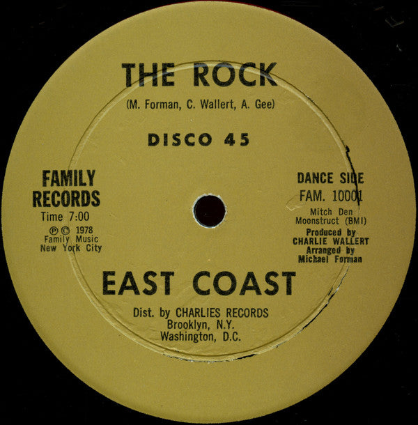 East Coast : The Rock (12", Single)