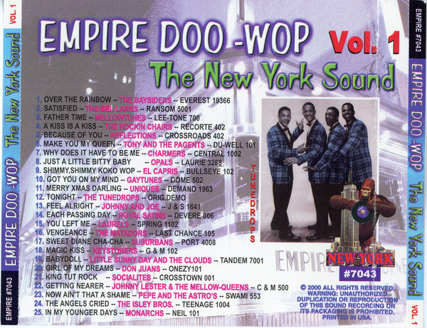 Various : Empire Doo-Wop The New York Sound Vol.1 (CD, Comp)