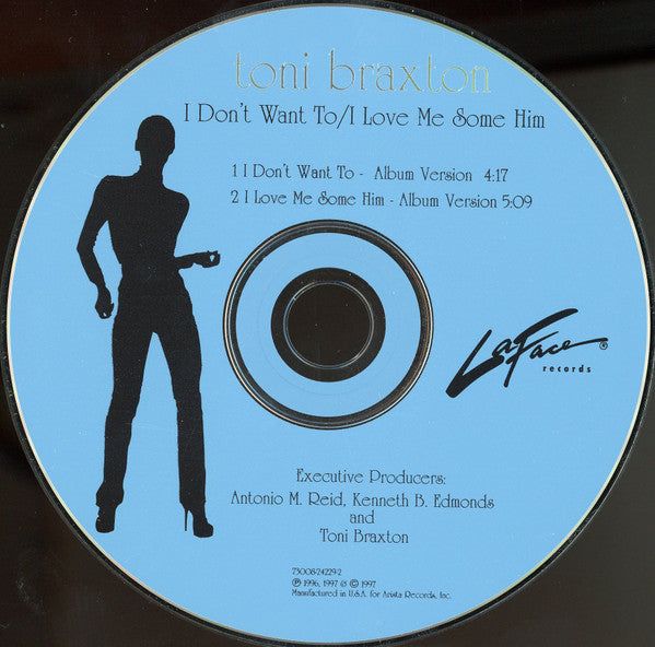 Toni Braxton : I Don't Want To / I Love Me Some Him (CD, Single)