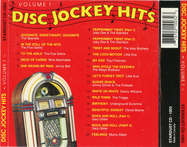 Various : Disc Jockey Hits Volume 1 (CD, Comp)