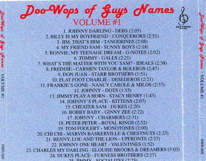 Various : Doo-Wops Of Guys Names Volume #1 (CDr, Comp)