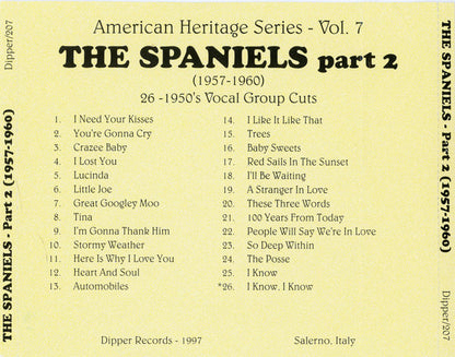 The Spaniels : The Spaniels Part 2 - 1957-1960 (CD, Comp, RE)