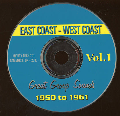 Various : East Coast - West Coast Vol. 1:  Great Group Sounds 1950 to 1961 (CD, Comp)