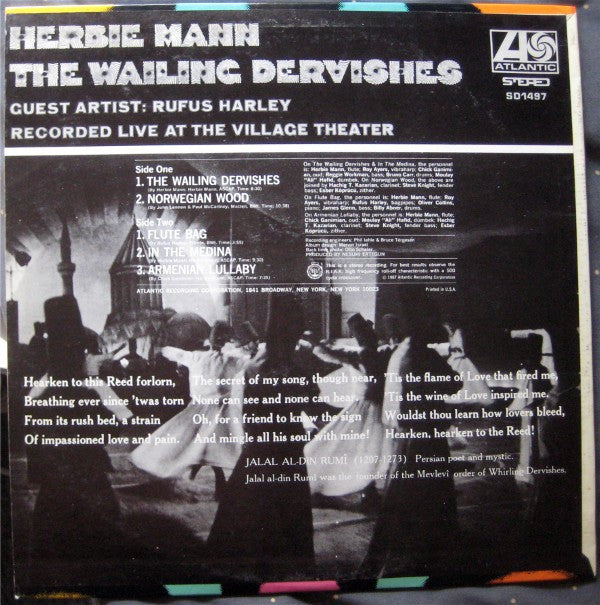 Herbie Mann : The Wailing Dervishes (LP, Album)