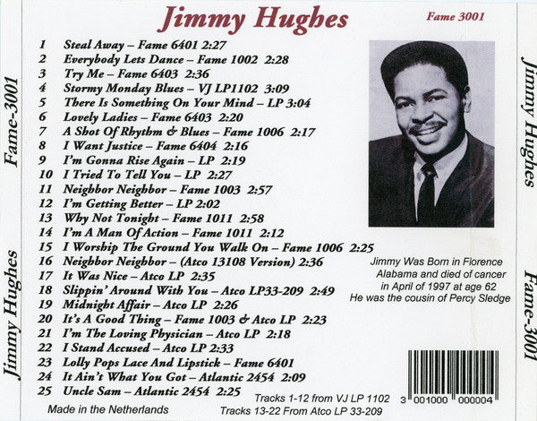 Jimmy Hughes : Jimmy Hughes (CDr, Comp)