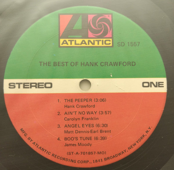 Hank Crawford : The Best Of Hank Crawford (LP, Comp, MO)
