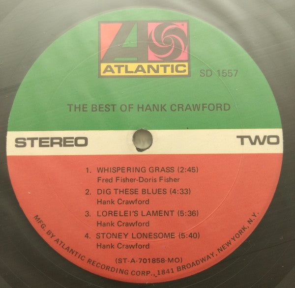Hank Crawford : The Best Of Hank Crawford (LP, Comp, MO)