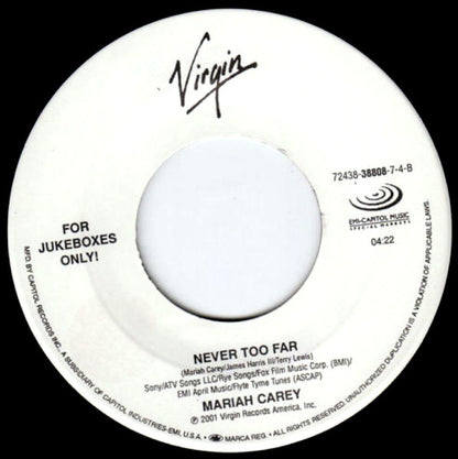 Mariah Carey : Loverboy (7", Jukebox)
