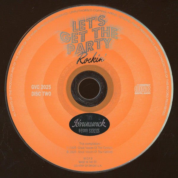 Various : Let's Get The Party Rockin' :  The Brunswick 84000 Series (2xCD, Comp)
