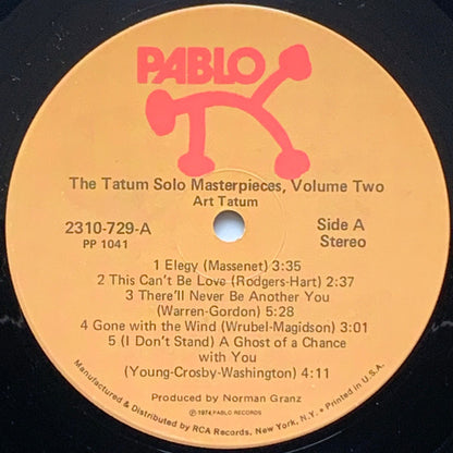 Art Tatum : The Tatum Solo Masterpieces, Vol. 2 (LP, Album, Comp,  In)