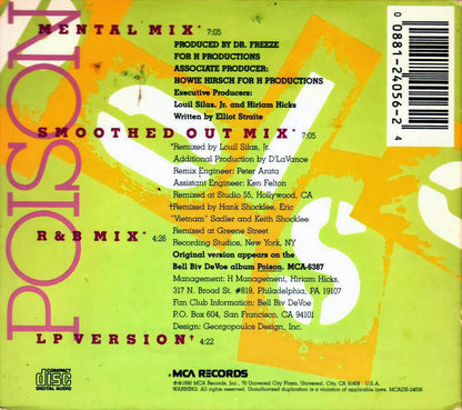 Bell Biv Devoe : Poison (CD, Maxi, Dig)