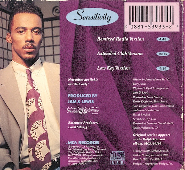 Ralph Tresvant : Sensitivity (CD, Maxi)
