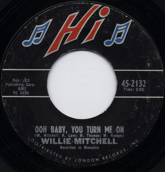 Willie Mitchell : Ooh Baby, You Turn Me On / Lucky (7", Single, Styrene, Ter)