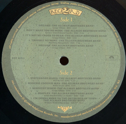 The Allman Brothers Band : Dreams (6xLP + Box, Comp)