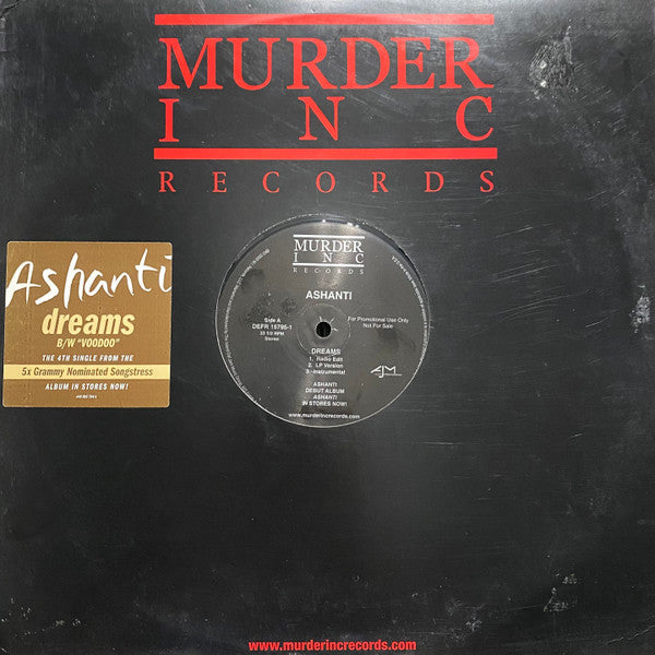 Ashanti : Dreams / Voodoo (12", Single, Promo)