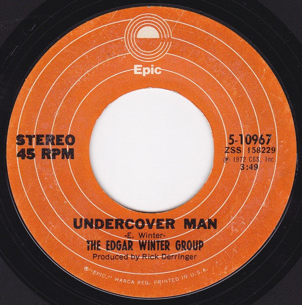 The Edgar Winter Group : Frankenstein (7", Single, RP, Styrene, Pit)