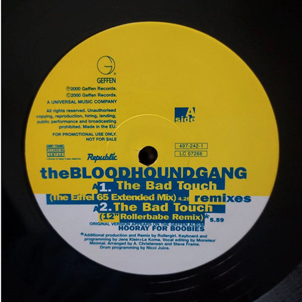 Bloodhound Gang : The Bad Touch (Remixes) (12")