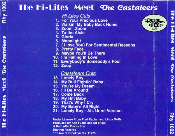 The Hi-Lites Meet The Castaleers : The Hi-Lites Meet The Castaleers (CD, Comp)