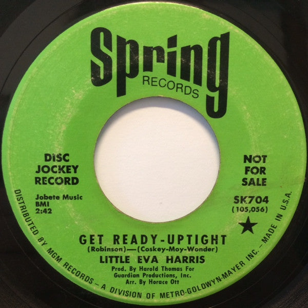 Little Eva : Get Ready - Uptight / Mr. Everything (7", Promo, MGM)
