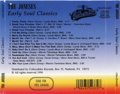 The Joneses : Golden "Soul" Classics From The Early Years (CD, Comp)