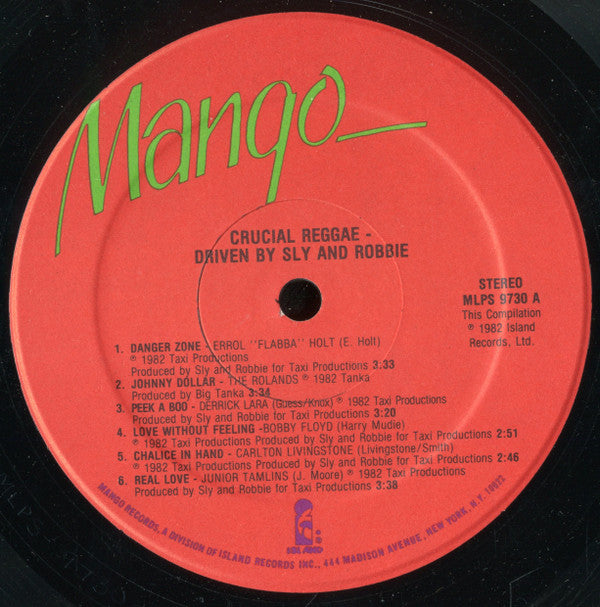 Various : Crucial Reggae - Driven By Sly & Robbie (LP, Comp)