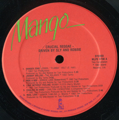 Various : Crucial Reggae - Driven By Sly & Robbie (LP, Comp)