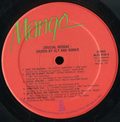 Various : Crucial Reggae - Driven By Sly & Robbie (LP, Comp)