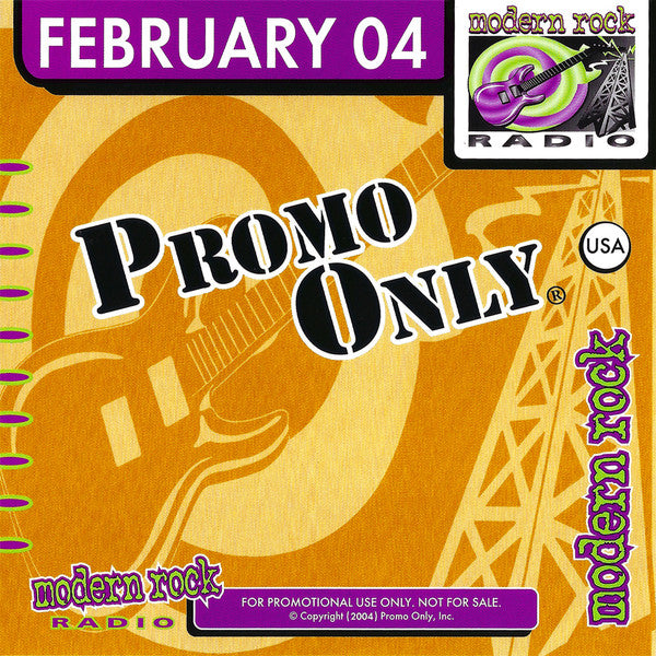 Various : Promo Only Modern Rock Radio: February 04 (CD, Comp, Promo)