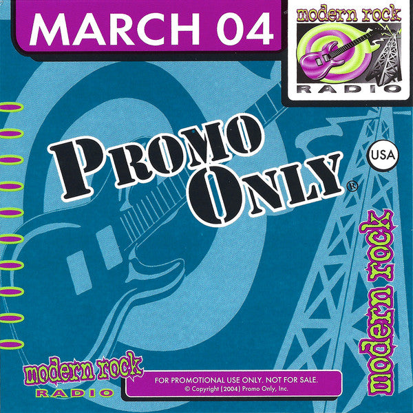 Various : Promo Only Modern Rock Radio: March 04 (CD, Comp, Promo)