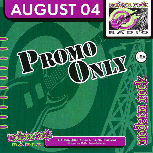 Various : Promo Only Modern Rock Radio: August 2004 (CD, Comp, Promo)