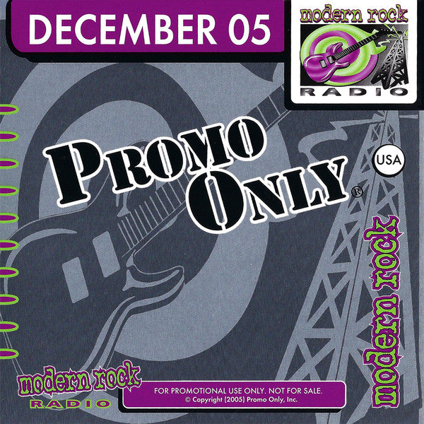 Various : Promo Only Modern Rock Radio: December 2005 (CD, Comp, Promo)