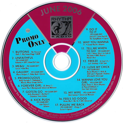 Various : Promo Only Rhythm Radio: June 2006 (CD, Comp, Promo)